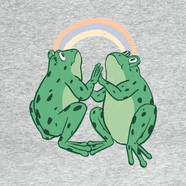 frog rainbow by annyamarttinen